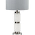 White & Grey Marble Table Lamp
